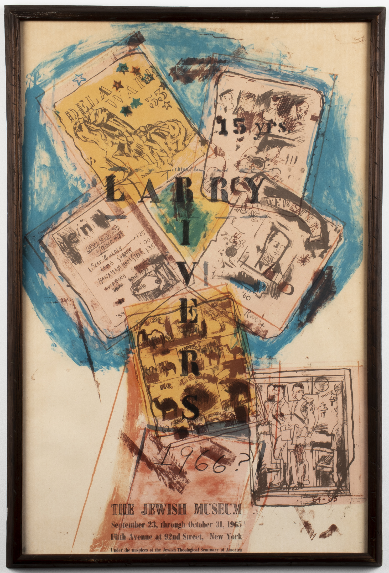 LARRY RIVERS "AFFICHE JEWISH