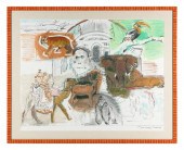LARRY RIVERS, BRONX ZOO LITHOG