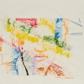 LARRY RIVERS, COLOR PENCIL DRA