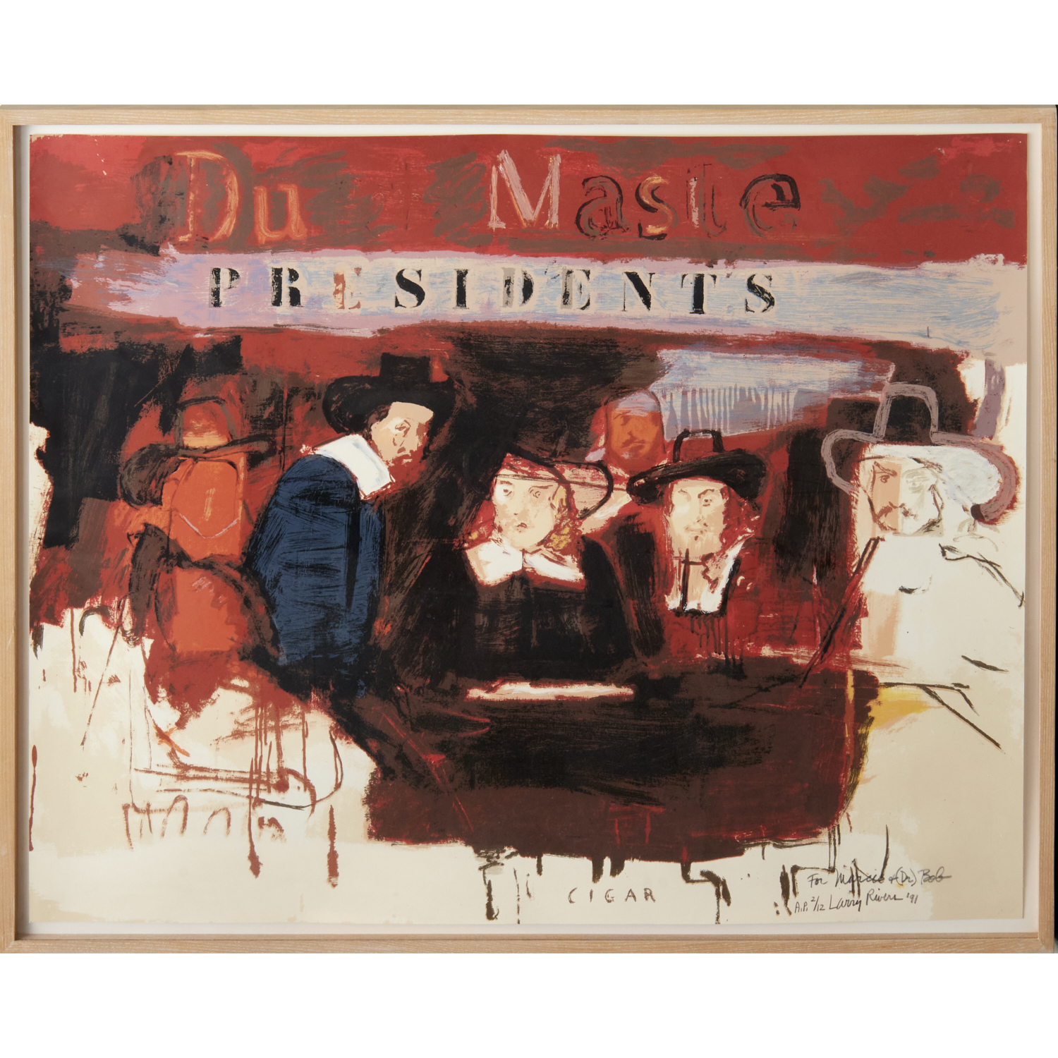 LARRY RIVERS, LITHOGRAPH IN COLORS,