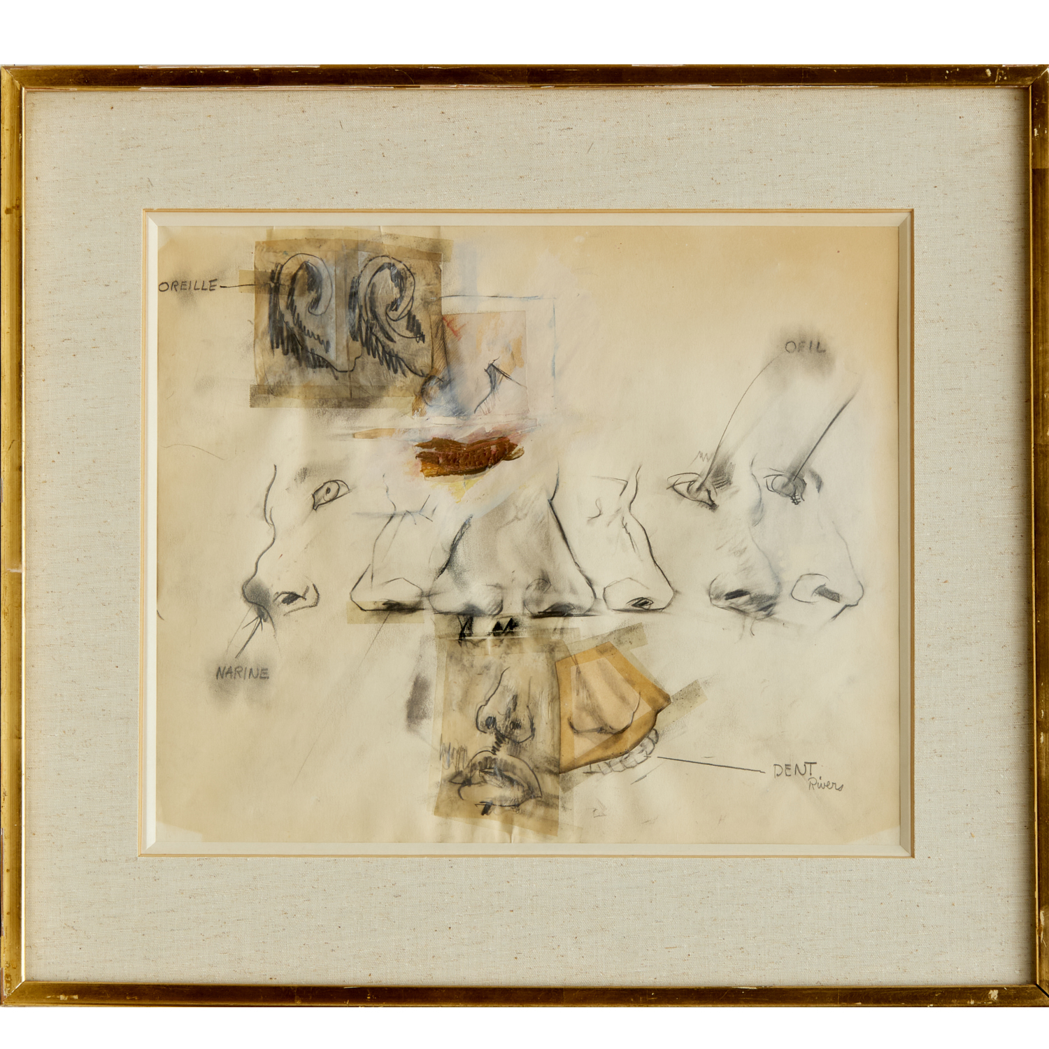 LARRY RIVERS, MIXED MEDIA ON