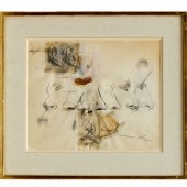 LARRY RIVERS, MIXED MEDIA ON P