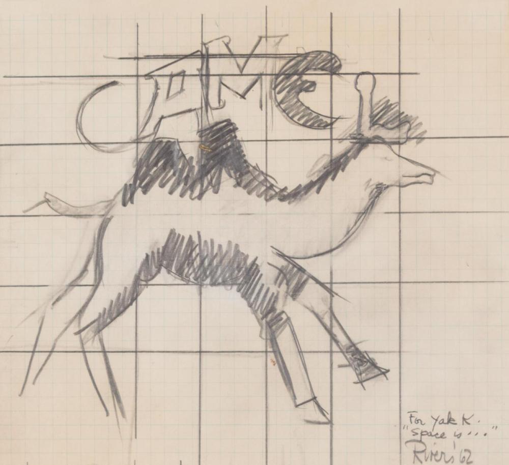 LARRY RIVERS PENCIL SKETCHLARRY