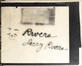 LARRY RIVERS "RIVERS" STENCIL