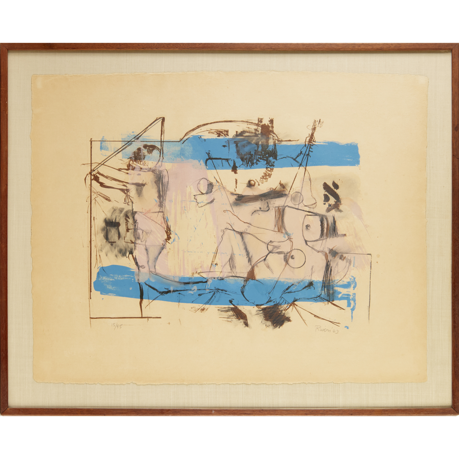 LARRY RIVERS, SIGNED LITHOGRAPH,