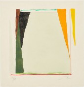 LARRY ZOX ABSTRACT POCHOIR, UN
