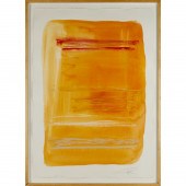 LARRY ZOX, OIL ON PAPER, C. 19
