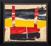LARRY ZOX UNTITLED OIL, 1961<b