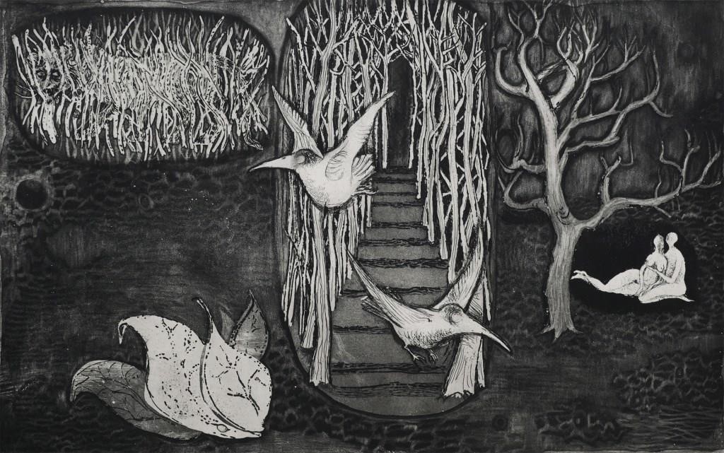 LARS BO, SURREALIST ETCHING,