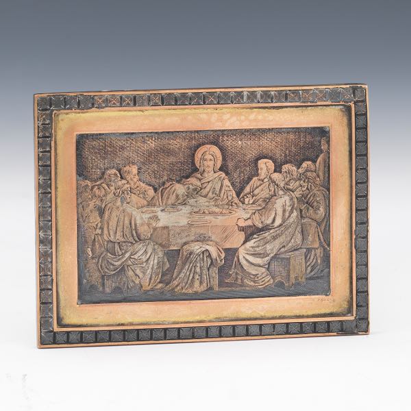 "LAST SUPPER OF JESUS CHRIST", GILT
