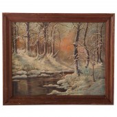 LASZLO NEOGRADY. WINTER LANDSC