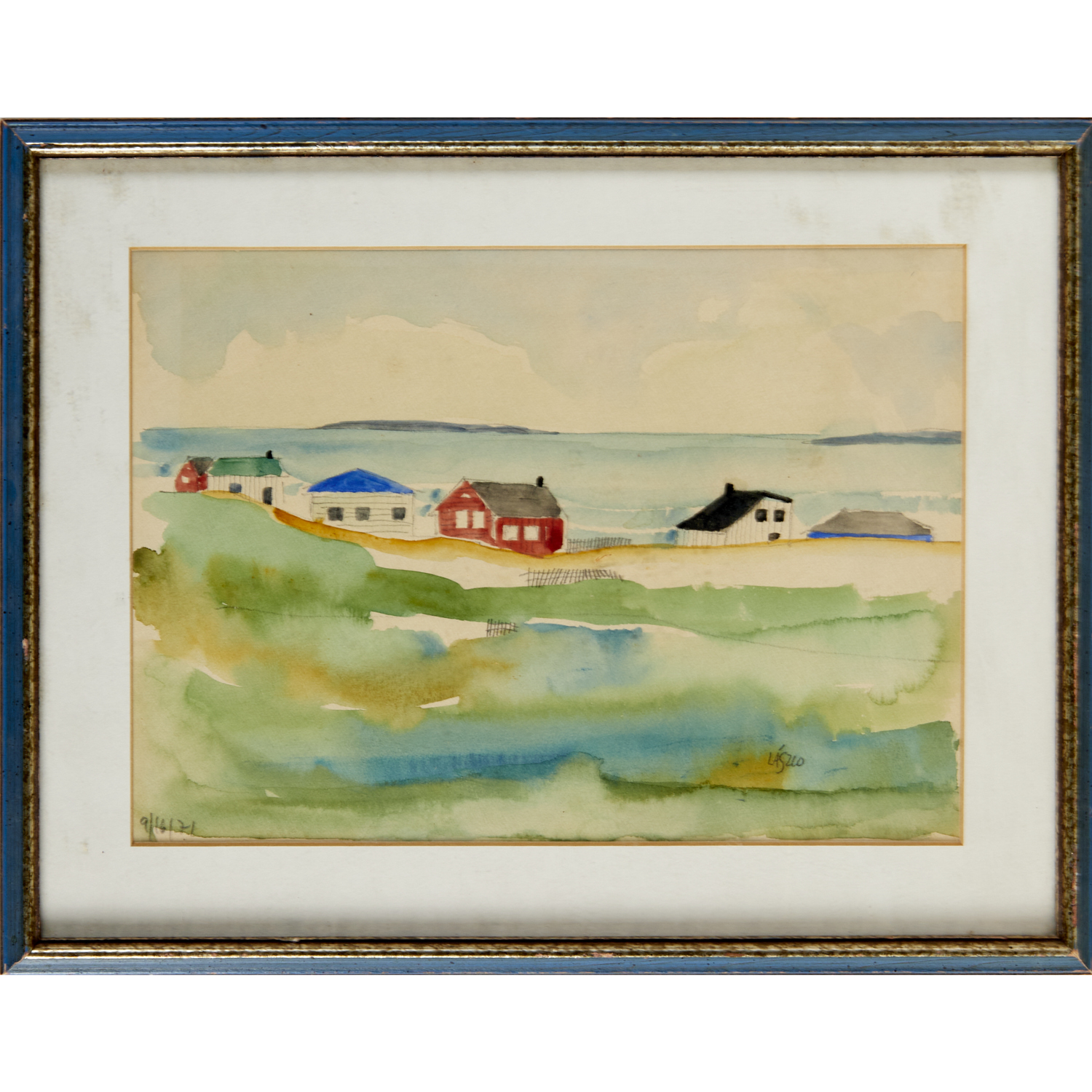 LASZLO ROTH, WATERCOLOR, 1971