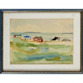 LASZLO ROTH, WATERCOLOR, 1971