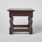 LATE 17TH C. OAK JOINT STOOLAn