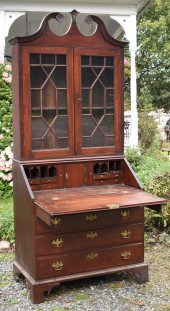 LATE 18TH C. PA WALNUT TWO-PAR