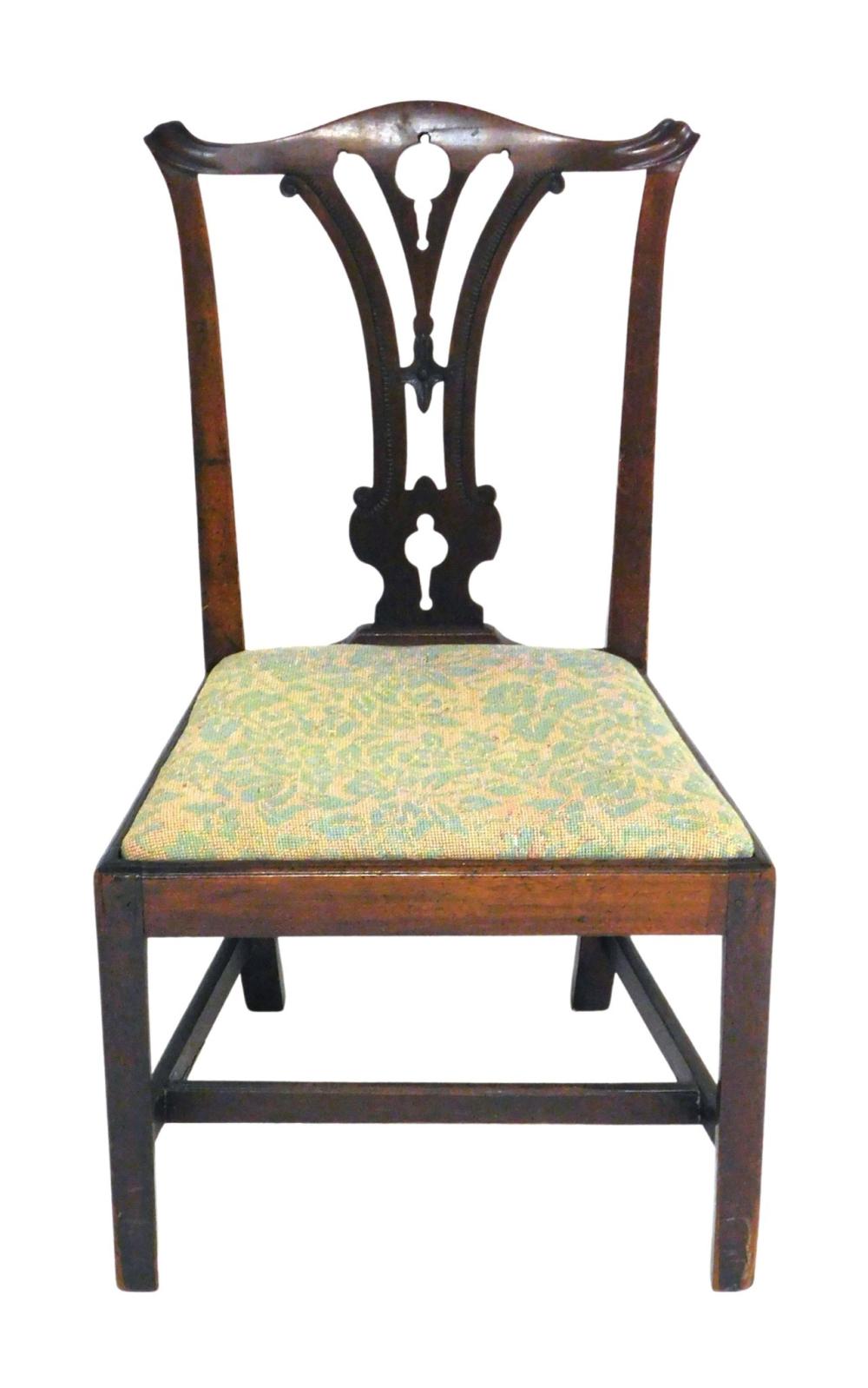 LATE 18TH C. SIDE CHAIR,