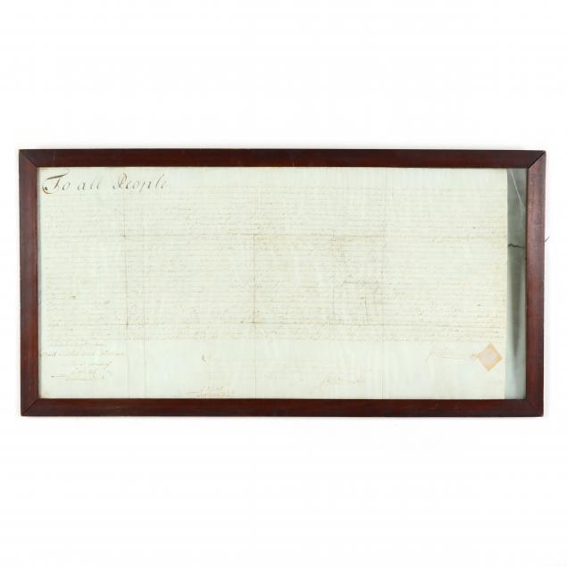 LATE 18TH CENTURY DELAWARE VELLUM
