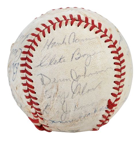LATE 1960S SIGNED ATLANTA BRAVES