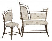 LATE 19TH C. (2 PC) BAMBOO PAR