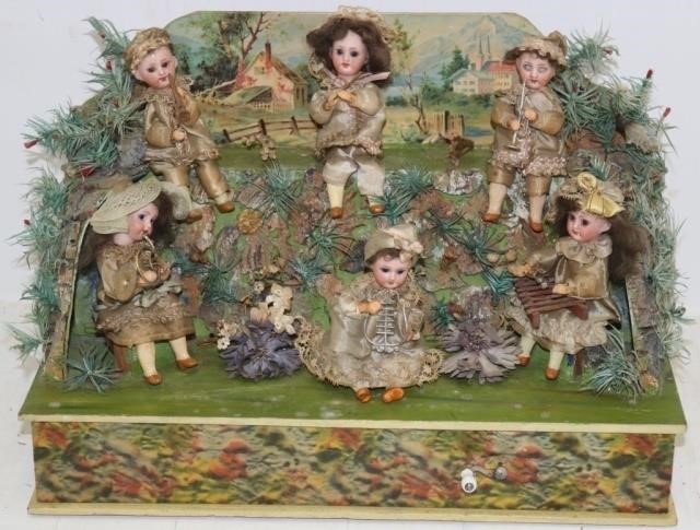 LATE 19TH C AUTOMATON MUSIC BOX,