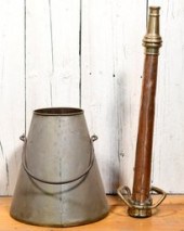 Late 19th C. brass and copper