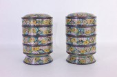 LATE 19TH C. CHINESE ENAMEL SE