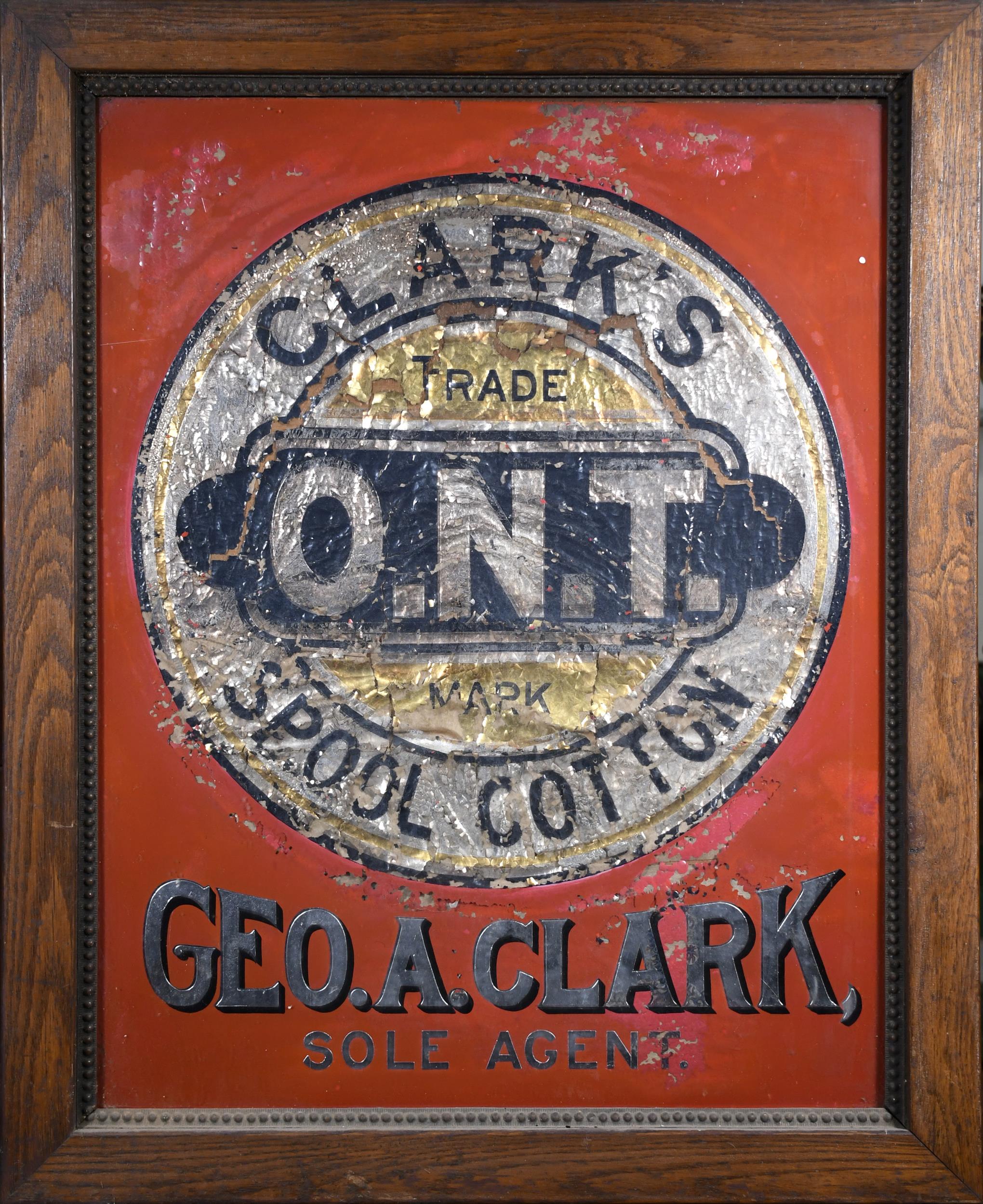 LATE 19TH C. CLARKS SPOOL COTTON