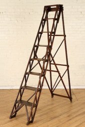 LATE 19TH C. FOLDING LIBRARY S
