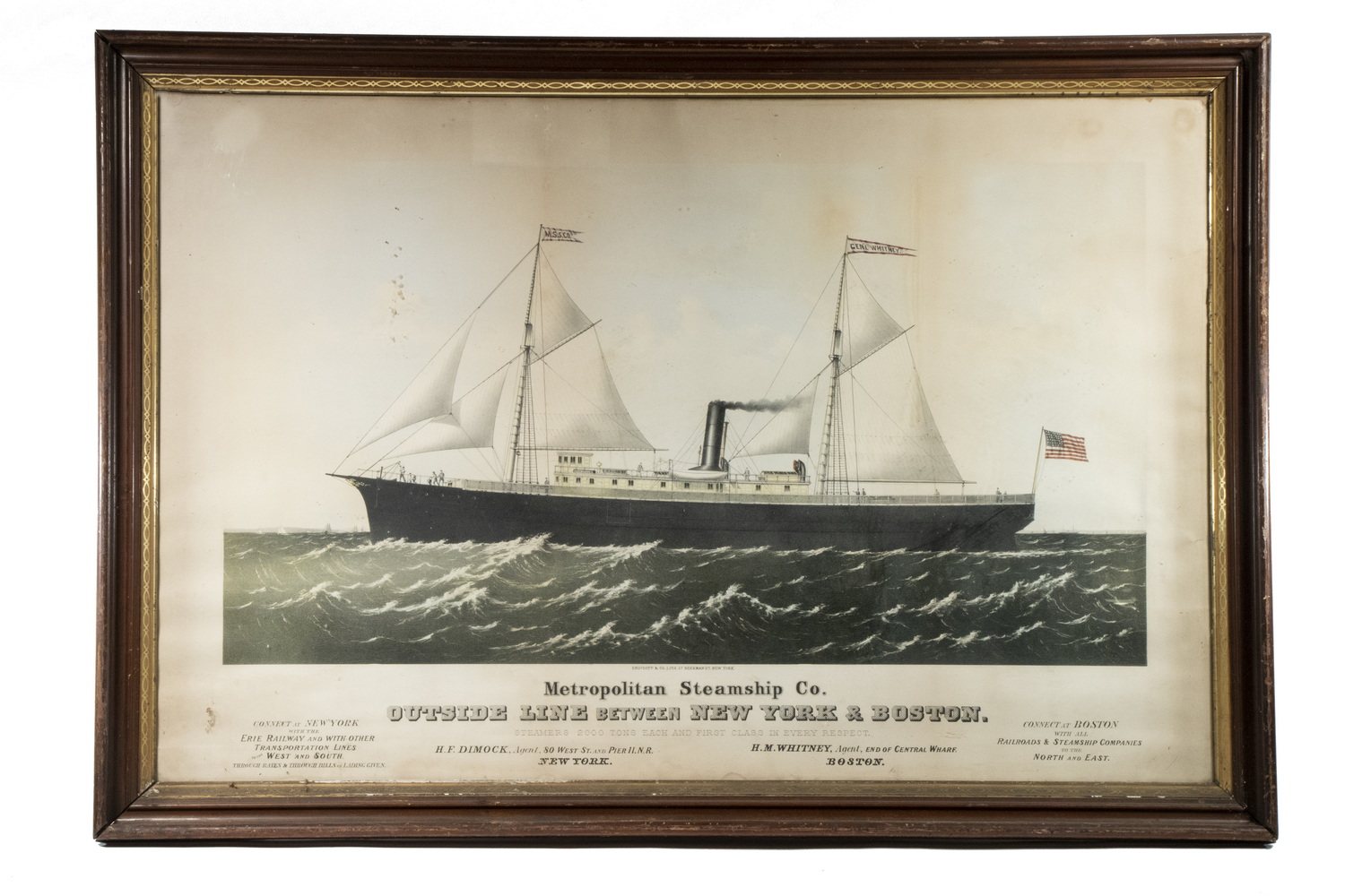 LATE 19TH C. FRAMED ADVERTISING