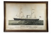 LATE 19TH C. FRAMED ADVERTISIN