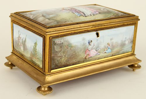 LATE 19TH C. FRENCH GILT BRONZE