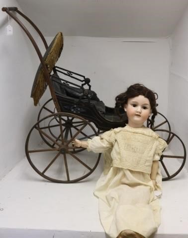LATE 19TH C GERMAN BISQUE HEAD