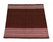 LATE 19TH C. HANDWOVEN WOOL AK