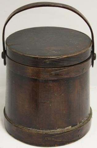LATE 19TH C HINGHAM BUCKET,