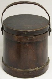 LATE 19TH C HINGHAM BUCKET, RE