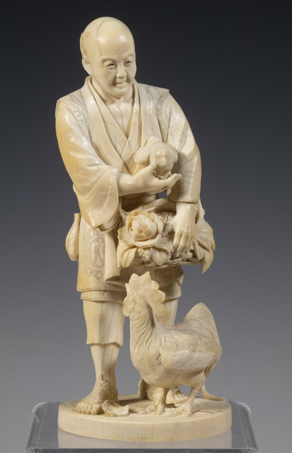 LATE 19TH C. JAPANESE IVORY OKIMONO