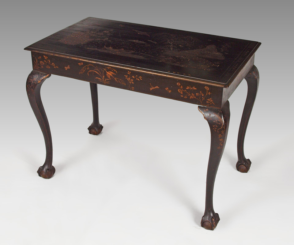 LATE 19TH C JAPANNED BALL AND