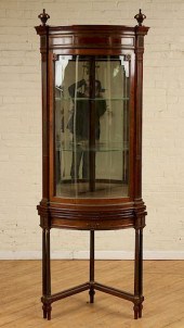 LATE 19TH C MAHOGANY CABINET &