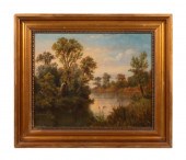 LATE 19TH C. 'MEADOW LAKE SCEN