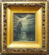LATE 19TH C. NAUTICAL PAINTING