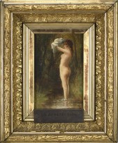 LATE 19TH C. OIL, NUDE, ATTRIB