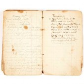 LATE 19TH C. RECIPE COOK BOOKA