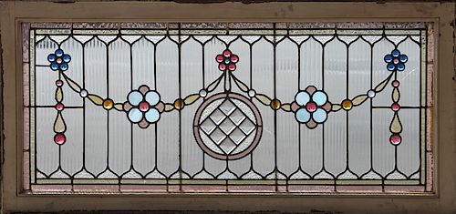 LATE 19TH C. STAINED GLASS