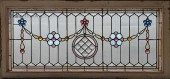 LATE 19TH C. STAINED GLASS TRA