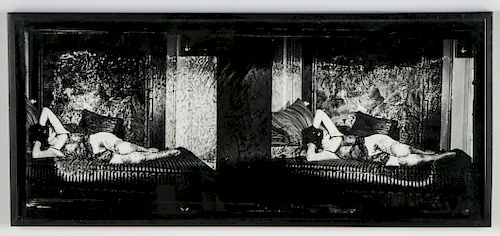 LATE 19TH C. STEREOSCOPIC BOUDOIR
