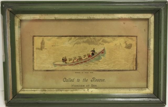 LATE 19TH C STEVENSGRAPH WOVEN SILK