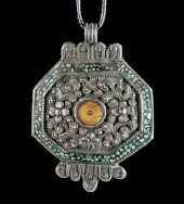 LATE 19TH C. TIBETAN SILVER, T