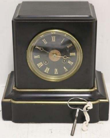 LATE 19TH C TIFFANY MANTEL CLOCK,