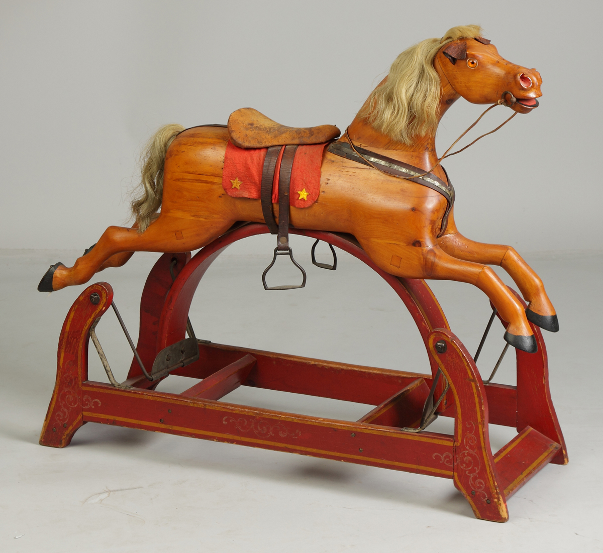 Late 19th Cent. Carved Wood Rocking