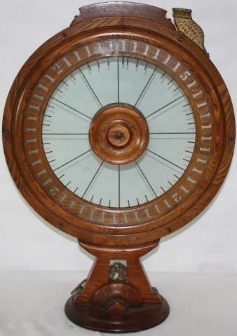 LATE 19TH CENTURY OAK GAMBLING